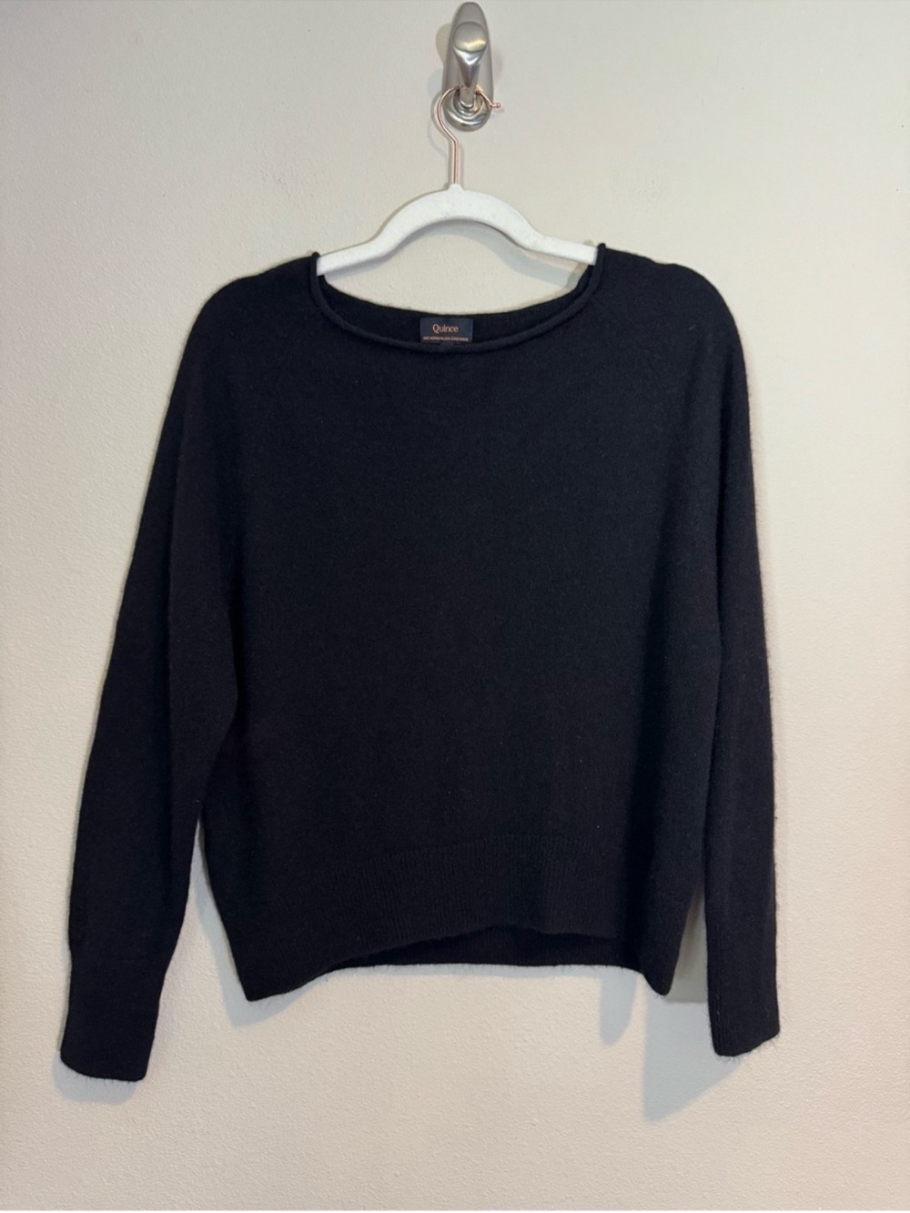 Quince Black Boatneck Sweater - Picture 4 of 8